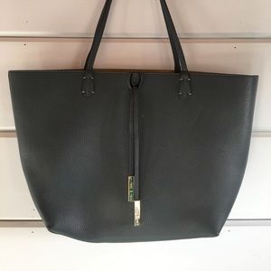 Remi and Reid Reversible Blue and Mustard Tote